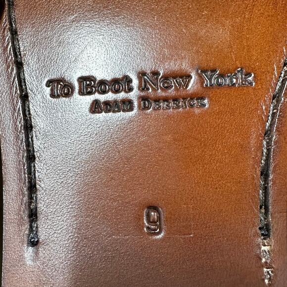 To Boot New York Brandon II Cognac Calf Cap Toe Men's Oxford Size 9 EUC - Picture 10 of 10